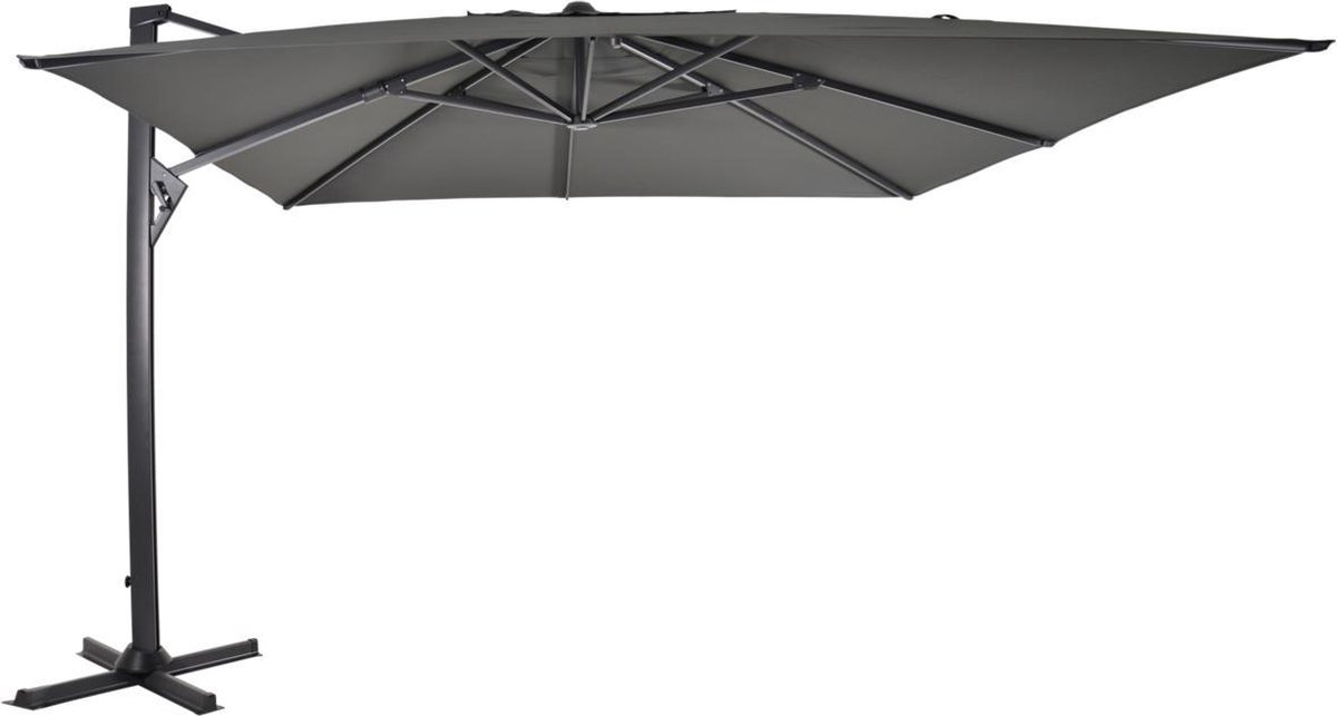 zweefparasol virgoflex grijs 300x400cm (8714365533630)