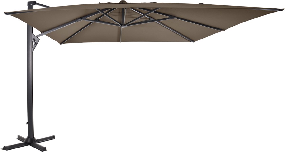 zweefparasol virgoflex taupe 300x400cm (8714365533647)