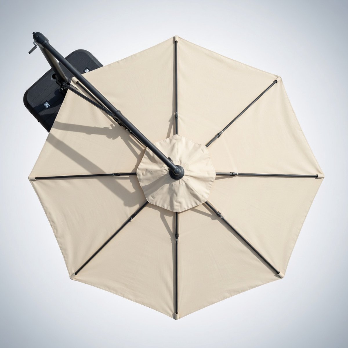 300 cm Grote Tuinparasol 10FT - Medahomestore Premium Stokparasol Waterafstotend, UV-Bestendig Polyester 250 g/m², 360° Draaibaar met Voetpedaal & 4-standen Kantelsysteem, Aluminium Frame met 8 Ribben - Voor Tuin, Terras, Balkon, Zwembad & Horeca (9509387619573)