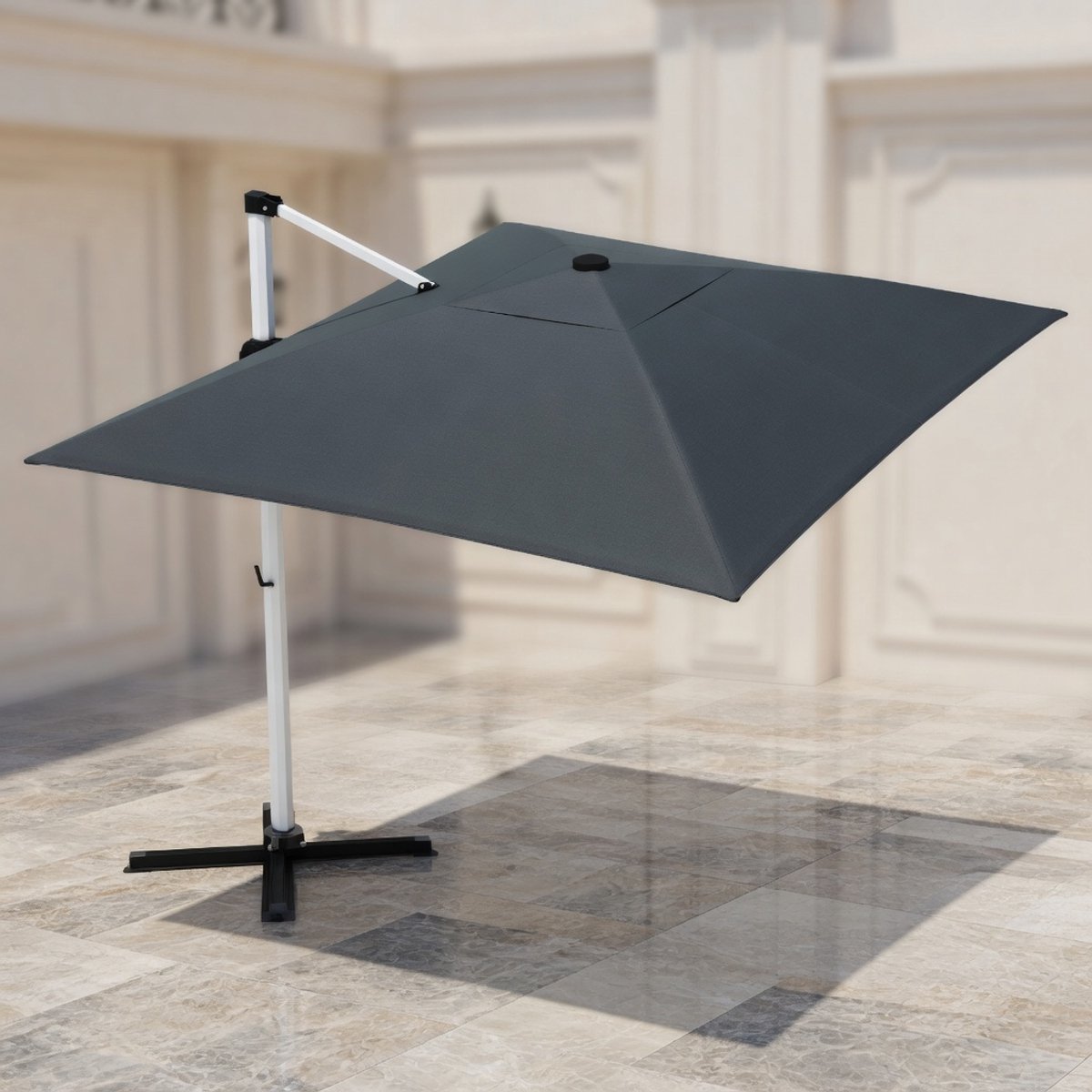 360° Draaibare Zweefparasol 300x400 cm Aluminium - Waterdichte UV50+ Luxe Tuin- en Balkonparasol met Kurbel, Windbestendig, Inclusief Beschermhoes - MedaHomeStore (9507842771910)