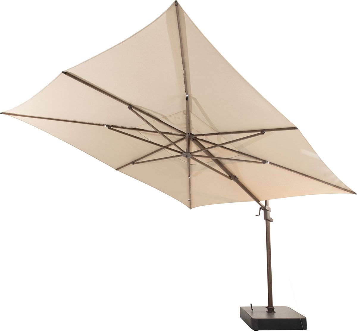 4 Seasons Outdoor Finca Zweefparasol 400x300 - Beach/Houtlook Frame (8720087023106)