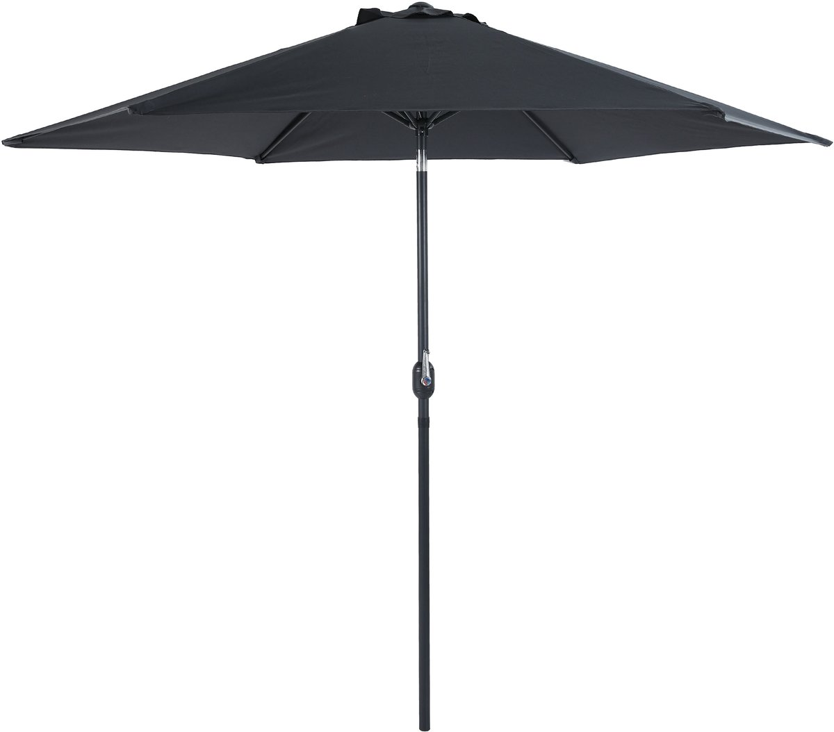 AXI Noor Stokparasol Ø 300cm Antraciet/grijs - Gepoedercoat frame - Kantelbaar (8721399281109)
