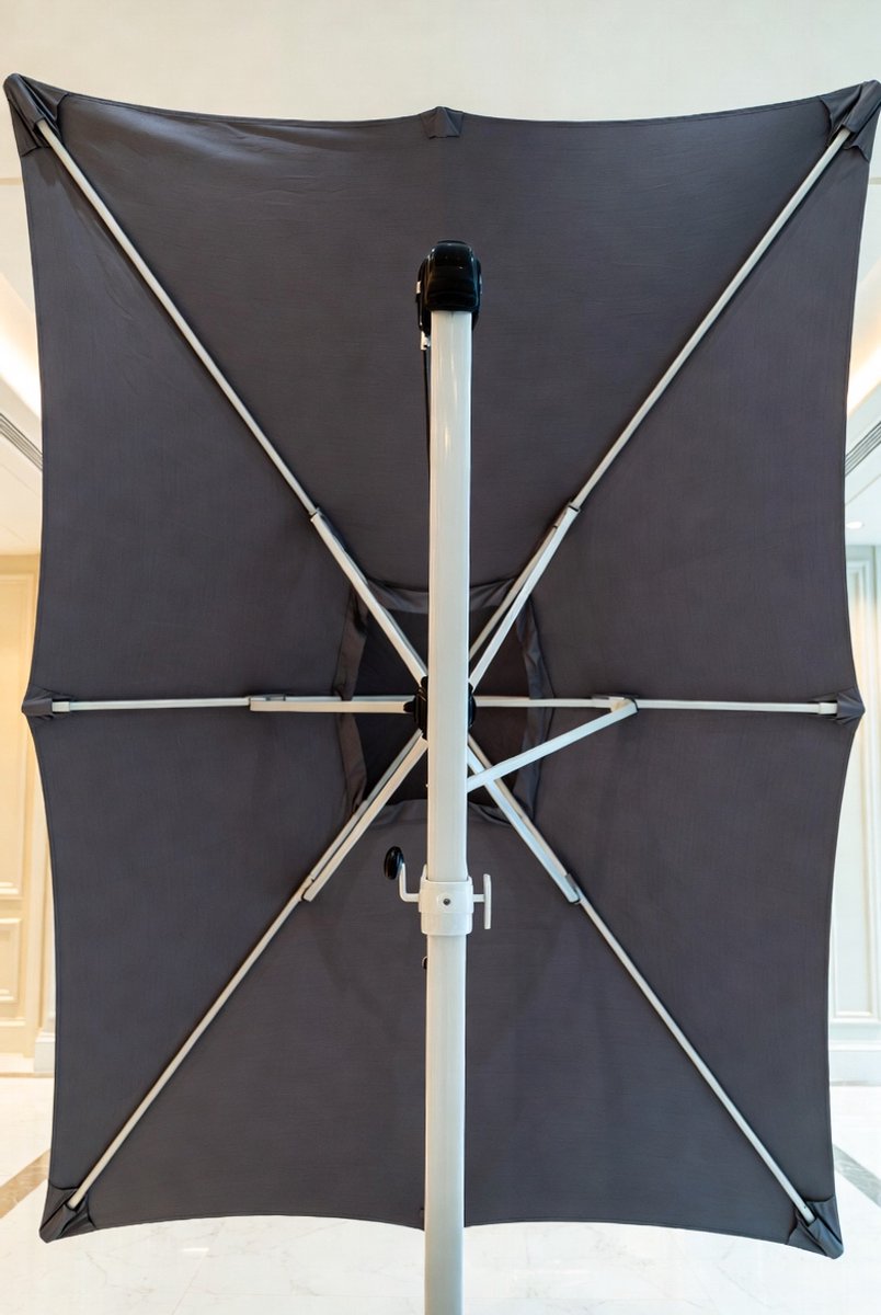AluPro Neo Luxe Stokparasol 305 cm met Zwengel, Kantelbaar en In Hoogte Verstelbaar - 6-hoekig, UV 80 Bescherming, Waterafstotend Polyester en Aluminium Frame - voor Tuin, Terras & Balkon - Furnitureland (9505774864397)