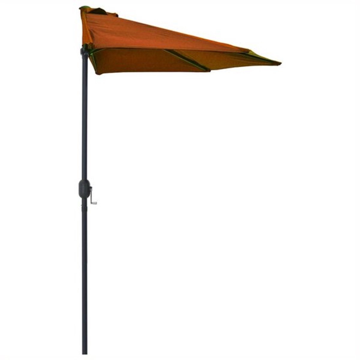 Balkonparasol - Tuinparasol - Stokparasol - Zonnescherm - Muurparasol - Grote Rechthoekige Parasol - Stevige Kunststof Paal - Waterafstotend & Eenvoudig Schoon Te Maken - 270x144x222 cm - Terracotta Rood/Bruin (8721577246159)