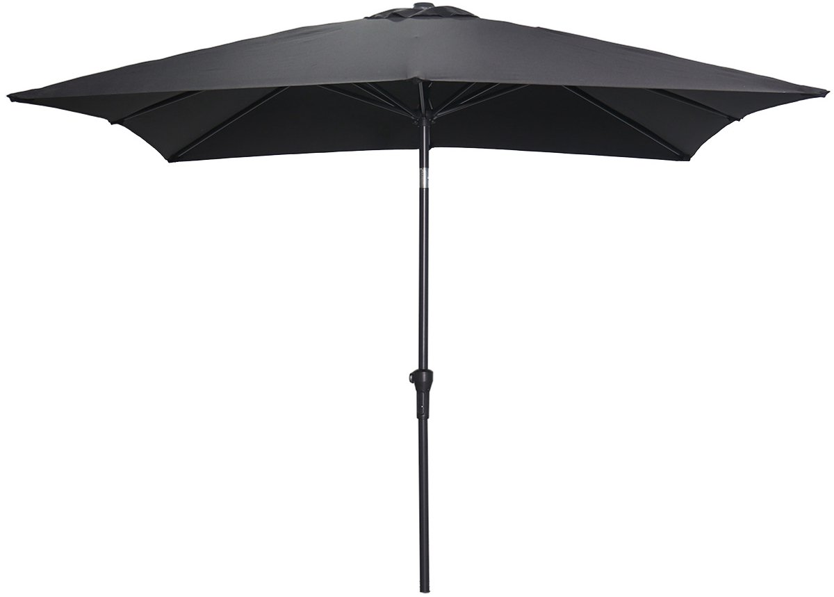 Garden Impressions Lotus stokparasol 250x250 - zwart (8713002125009)