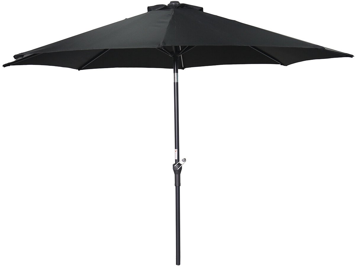 Garden Impressions Lotus stokparasol Ø300 cm - zwart (8713002125108)