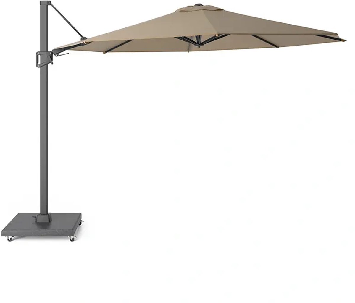 Halifax Zweefparasol Ø350 cm - Taupe (8720039165137)