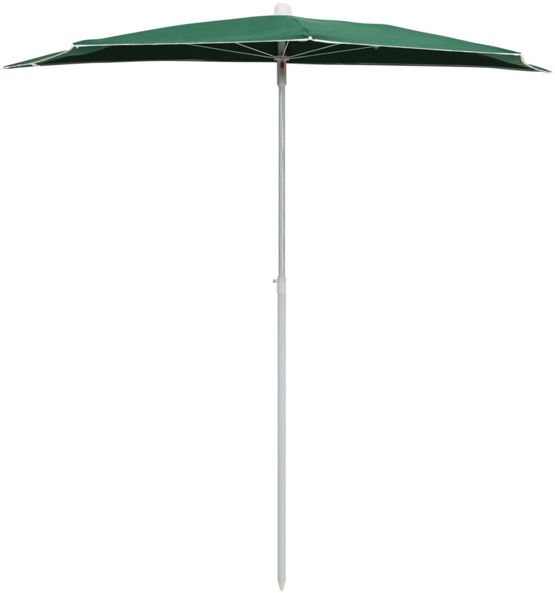 Halve Parasol - Balkonparasol - 180x90 cm - Groen - UV-bescherming - Wandparasol - Stabiel Stalen Frame (6007156697294)