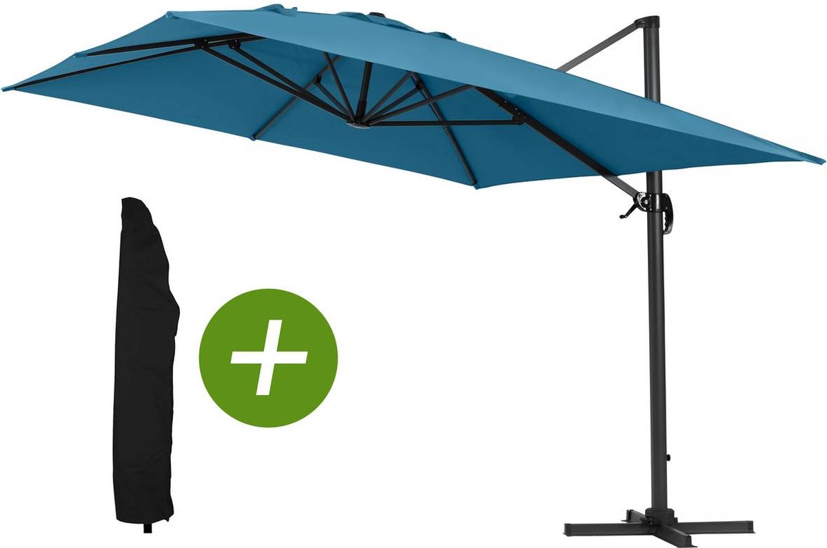 Parasol vrijhangend tuin zweefparasol Aluminium 