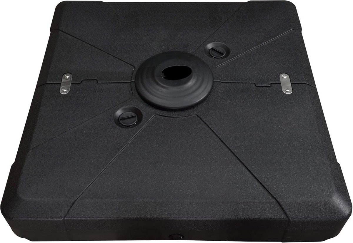 Robuuste Parasolstandaard voor Zweefparasols Gewicht 150kg Zwart (9101060138830)