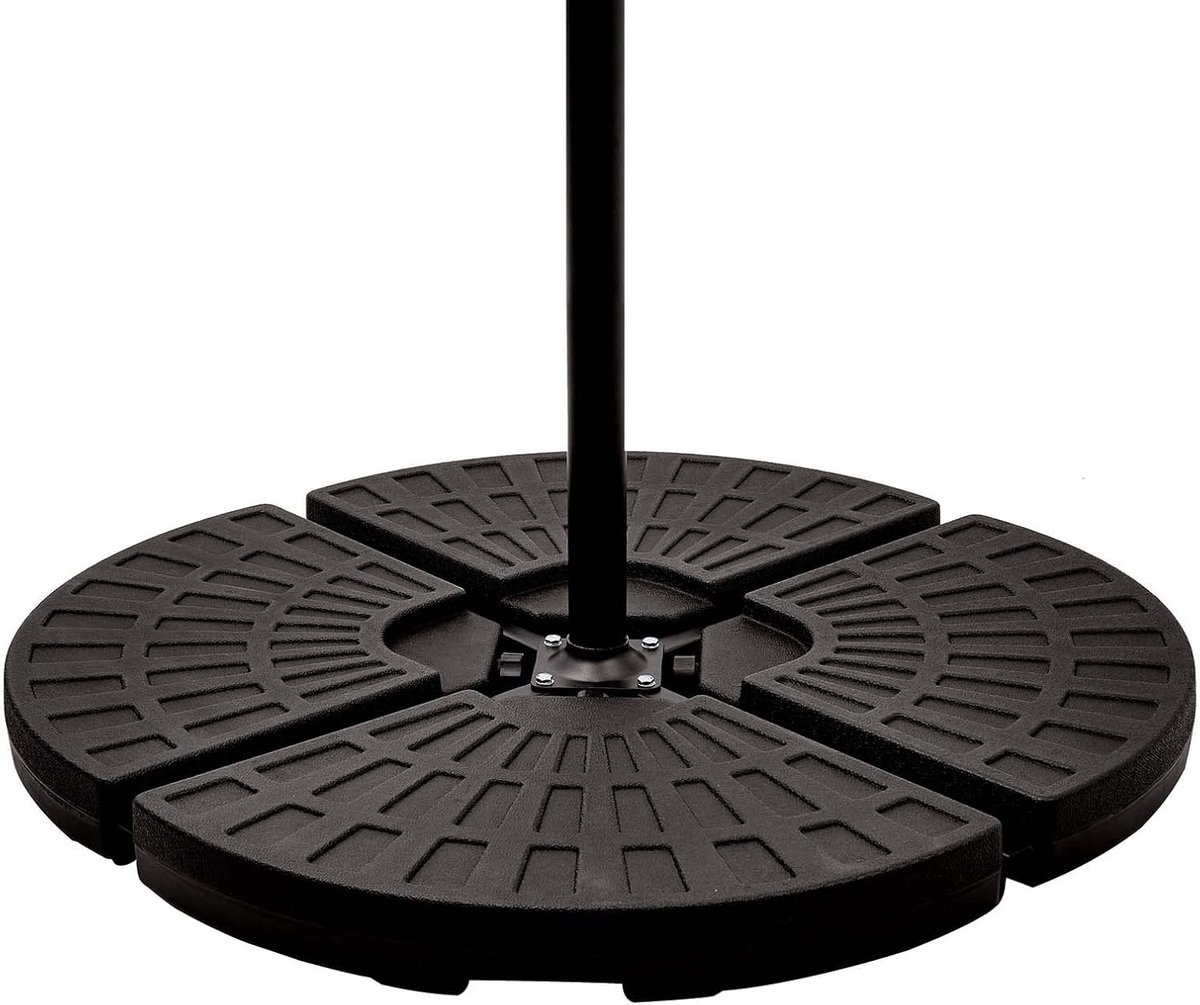 Set van 4 Parasol Voeten voor Zweefparasols, Vulbaar met Water of Zand (9101059263390)