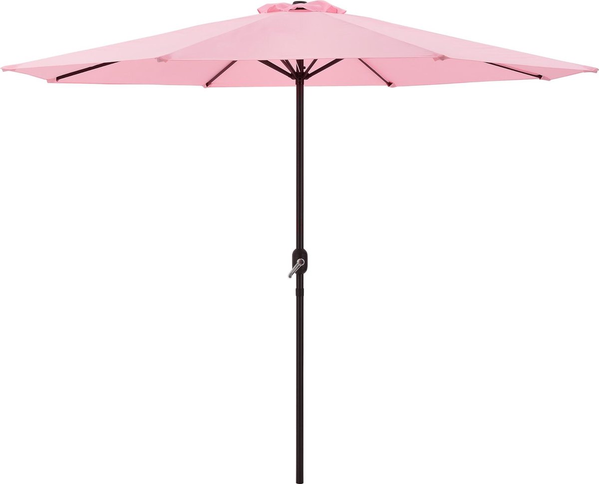 Tuin parasol stokparasol Ø300x230 cm pastel roze (4059438579349)