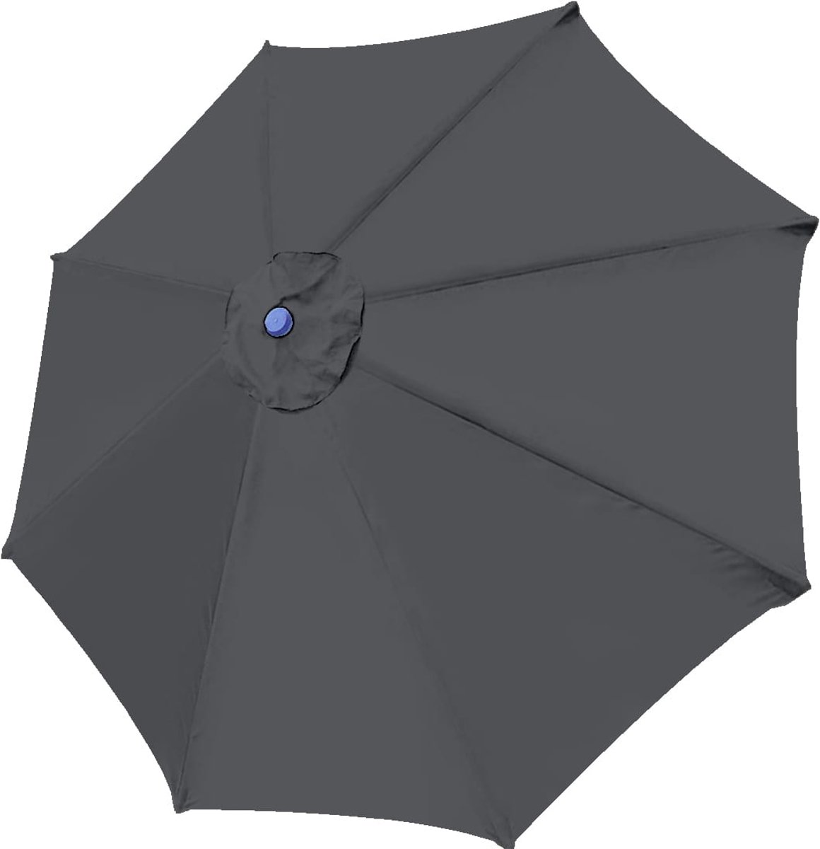 Ferocity Vervangend Parasoldoek - Stokparasol - 300 cm - 8 Baleinen - Waterafstotend - UV-bescherming - Cordura 420 - Graphiet (5903624417474)