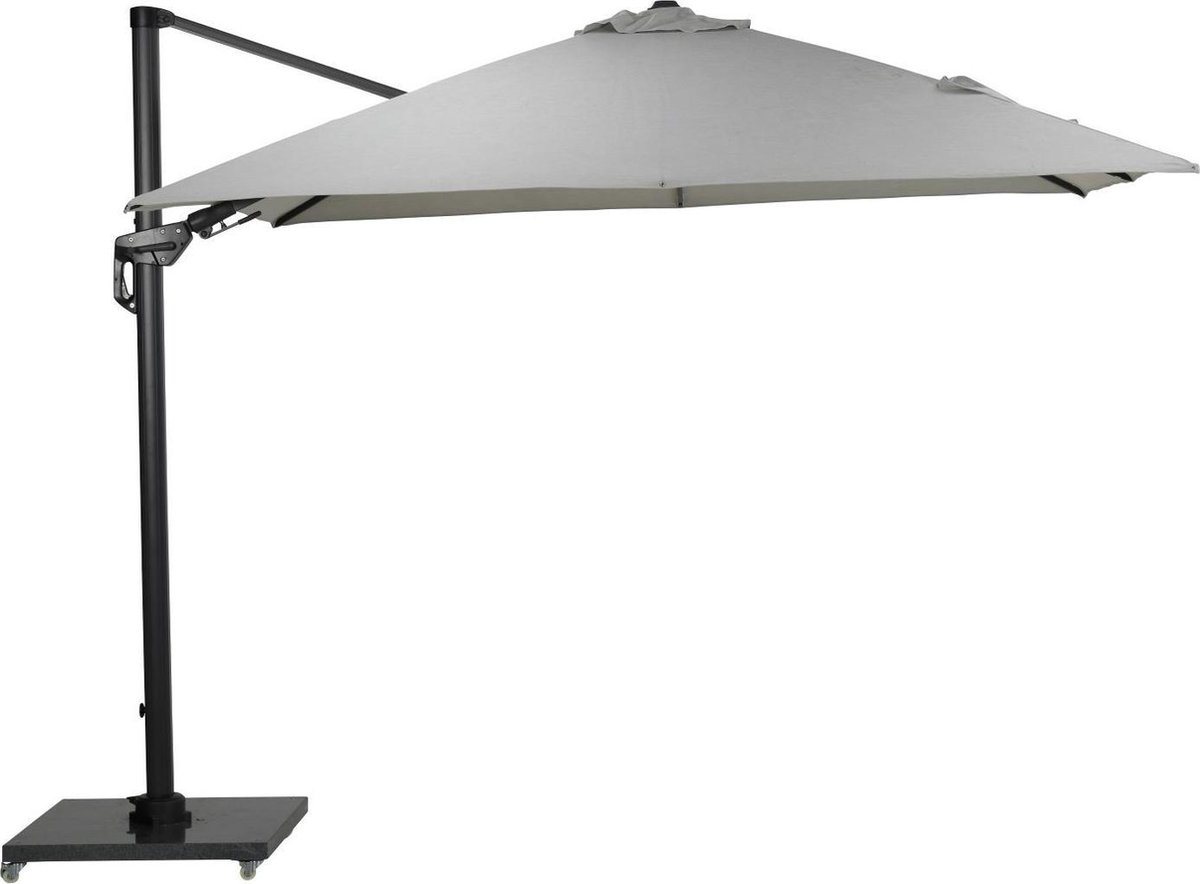 Garden Impressions Zweefparasol Hawaii Deluxe 300x300 - donker grijs - zand (8713002116663)