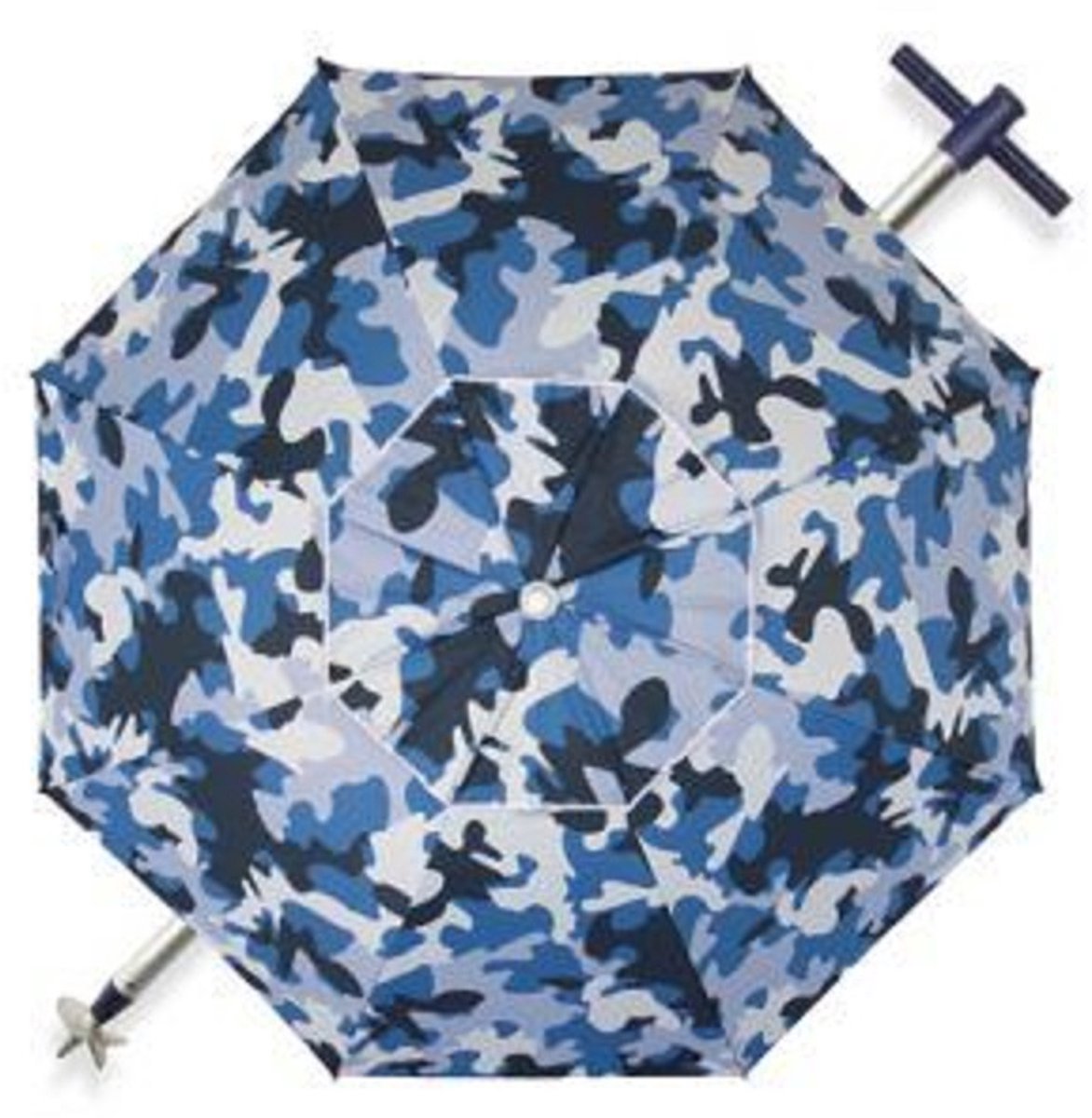 Pincho - LUXE ALUMINIUM STRANDPARASOL 200 cm & LANGE ZANDBOOR - Camouflage Kleur- Verstelbaar & Kantelbaar - Windvaan - Draagtas - UV Bescherming 99% UPF50 - Fiber Baleinen - Strandparasol - Stokparasol - Tuinparasol (6152740973930)