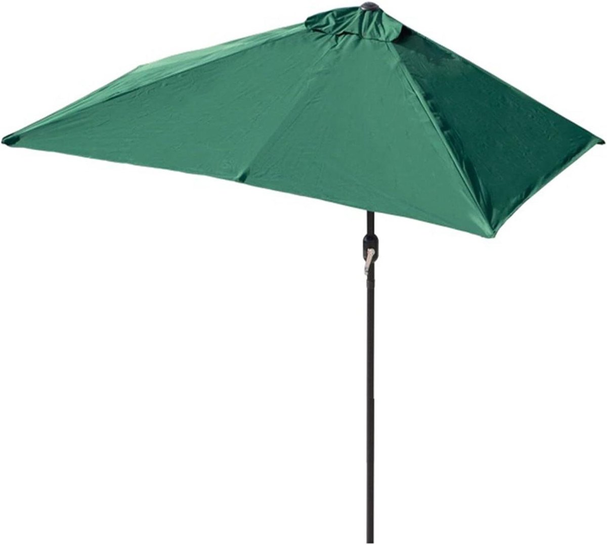 Halve Balkonparasol - Muurparasol Tuinparasol - Ruimte Besparen - Zwengelsysteem - 250 cm - Wit (9101202944534)