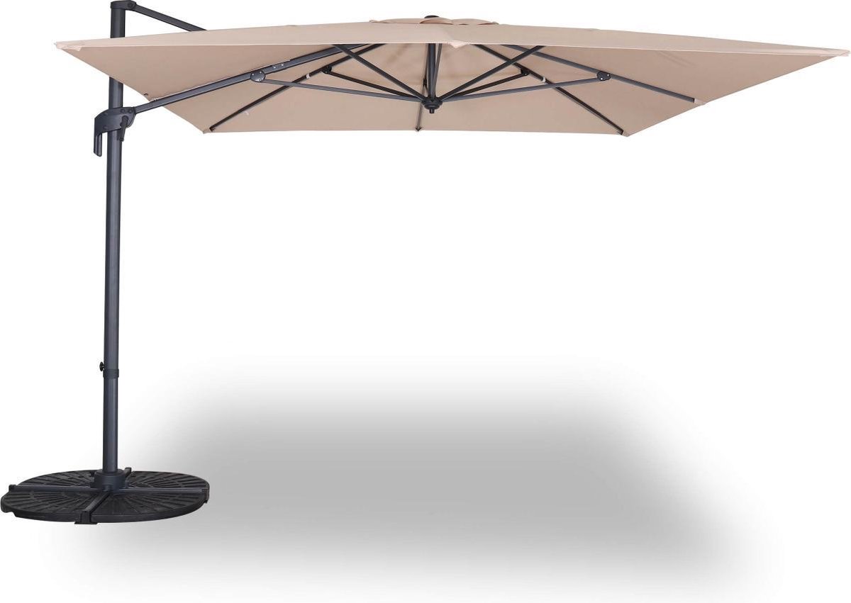 sweeek - Zweefparasol 4x3m rechthoekig kantelbaar en 360° draaibaar - antibes (3760326990672)