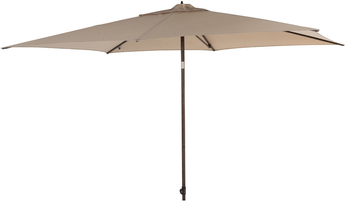 4 Seasons Azzurro stokparasol 200x300 cm beach solefin - Wenge frame (8720087022987)