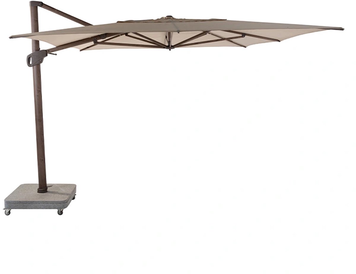 4 Seasons Outdoor Hacienda Zweefparasol 300x400 - Beach/Wenge Frame (8720087030456)