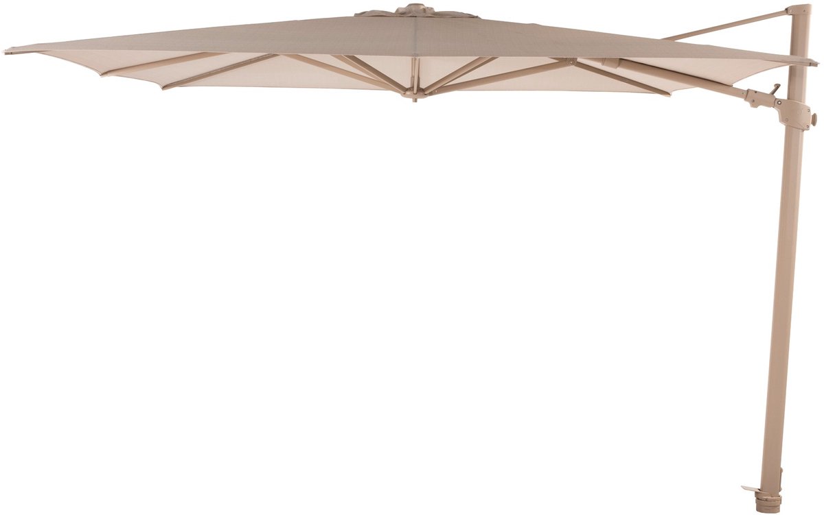4 Seasons Outdoor Siesta Premium Zweefparasol 300x300 - Sand/Latte Frame (8720087030470)