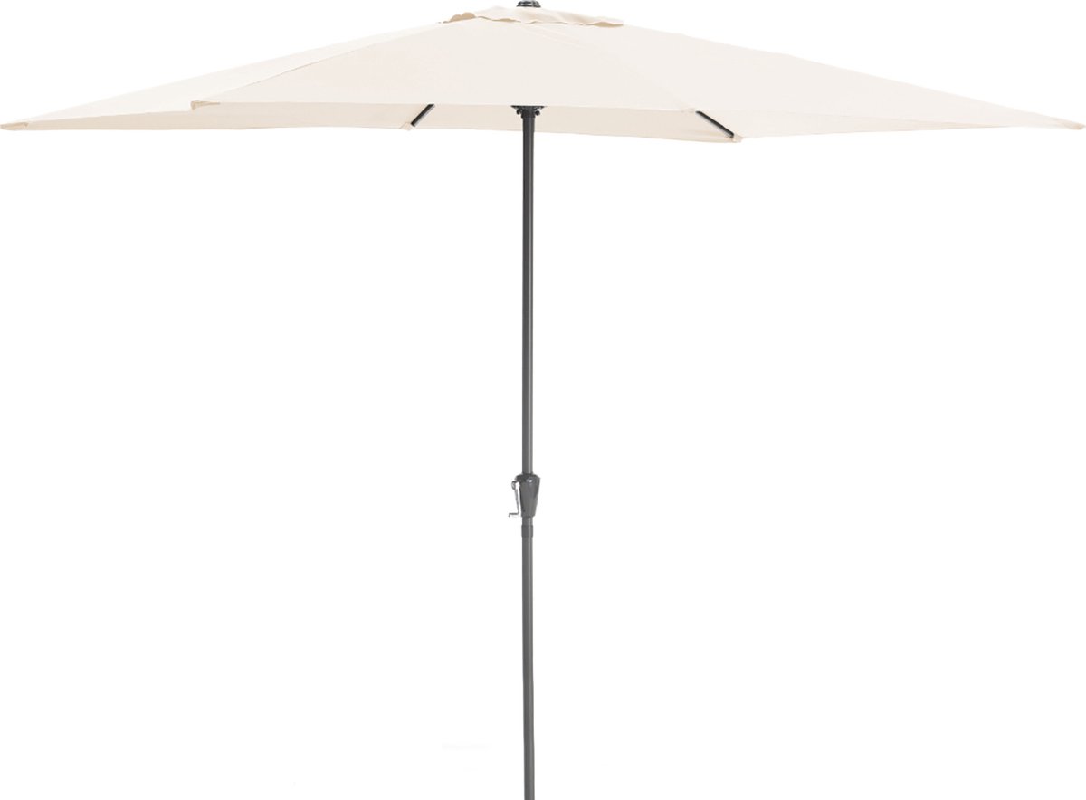 ACAZA Parasol - Stokparasol - Ecru - 270 cm diameter - ALUMINIUM - Tuinparasol - Ronde Parasol - Waterdicht (5400943017953)