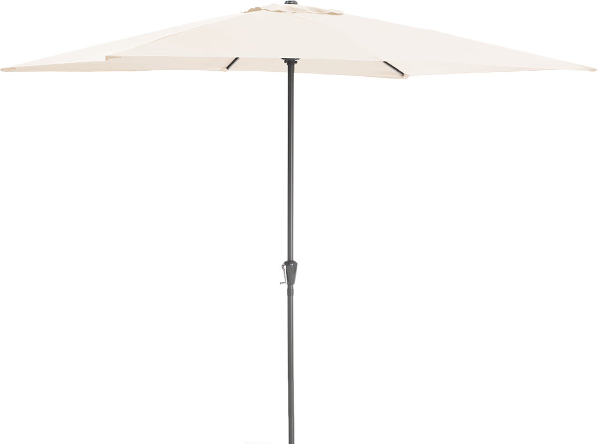 ACAZA Parasol - Stokparasol - Parasols - Ecru - 300 x 200 cm (L x B) - ALUMINIUM - Tuinparasol - Rechthoekige Parasol - Waterdicht (5400943017991)