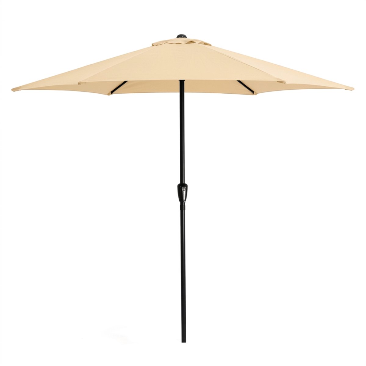 ACAZA Parasol - Stokparasol - Taupe - 270 cm diameter - ALUMINIUM - Tuinparasol - Ronde Parasol - Waterdicht (5400943042948)