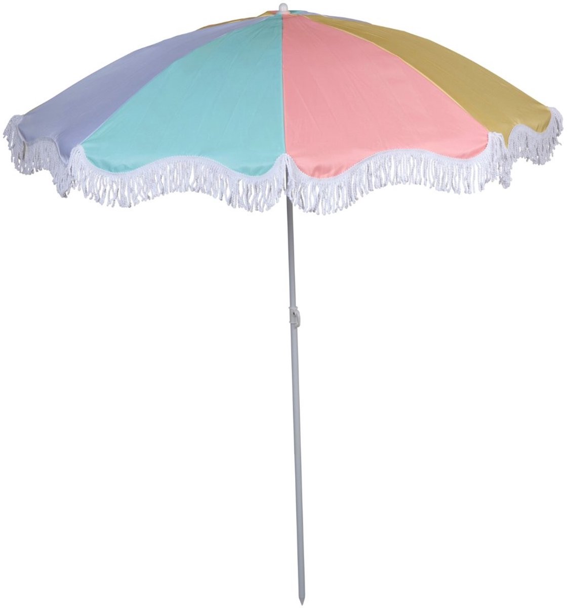 Arti Casa Strandparasol Ø160 cm - Verstelbare Stokparasol 115-190 cm - Lichtgewicht Tuinparasol met Kleurrijk Doek - Ideaal voor Schaduw op Strand, Camping of Tuin (8711252305073)