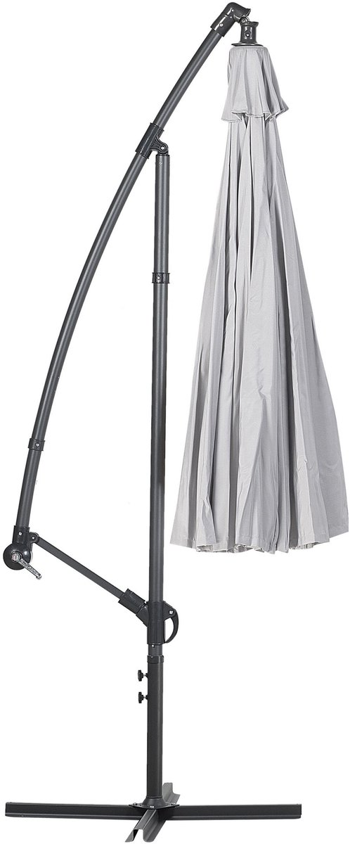 CALABRIA II - Zweefparasol - Lichtgrijs - Polyester (4251682207515)
