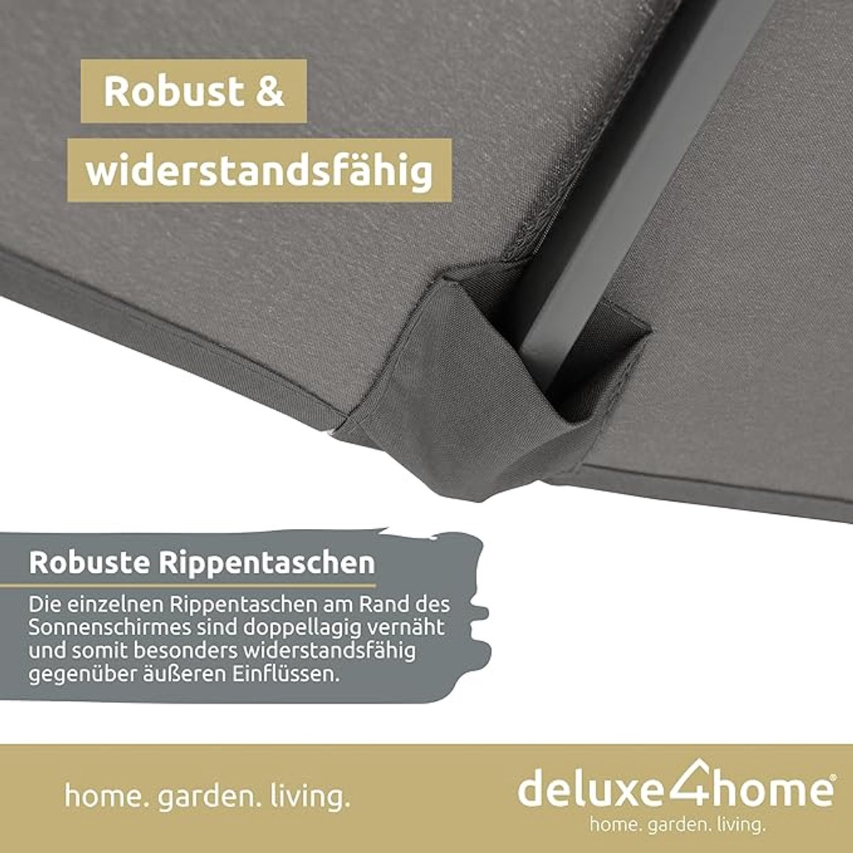 Dubbele Zweefparasol 450 x 260 cm - Grote Tuin Parasol met Handslinger & Kantelfunctie - Polyester 180 g/m² - Stabiel Stalen Frame - Inclusief Beschermhoes - 245 cm Hoog - Mobili Bella (9503612723141)