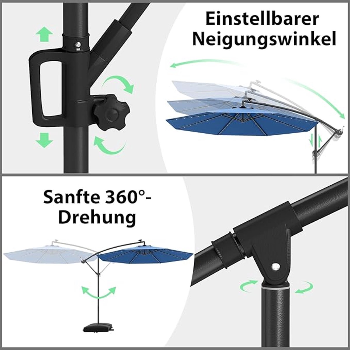 Dubbele zweefparasol Depauwonen Wijnrood 460x270 cm - Extra grote terrasparasol met UV-bescherming UPF 50+, robuust metalen frame, crank bediening, ideaal voor tuin, balkon, outdoor evenementen en ... (9501736249349)