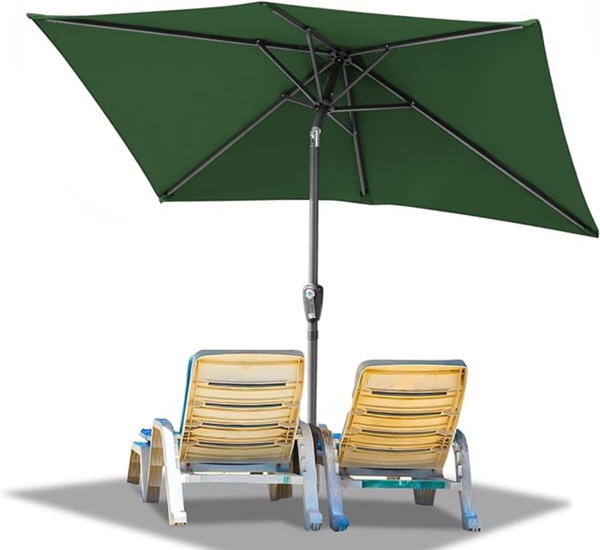 Florixa® Zweefparasol Met Voet - Zweefparasol - Zweefparasols - Groen - 120cm x 15cm x 5cm (6155949445444)