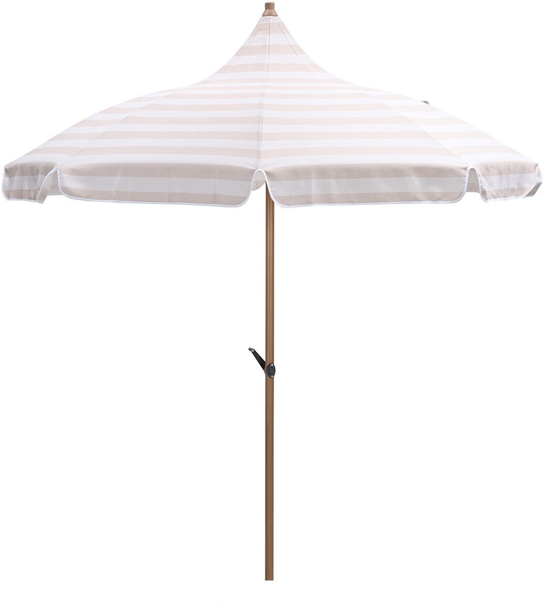 Garden Impressions Aloha stokparasol taupe - ecru Ø200 cm (8713002009453)