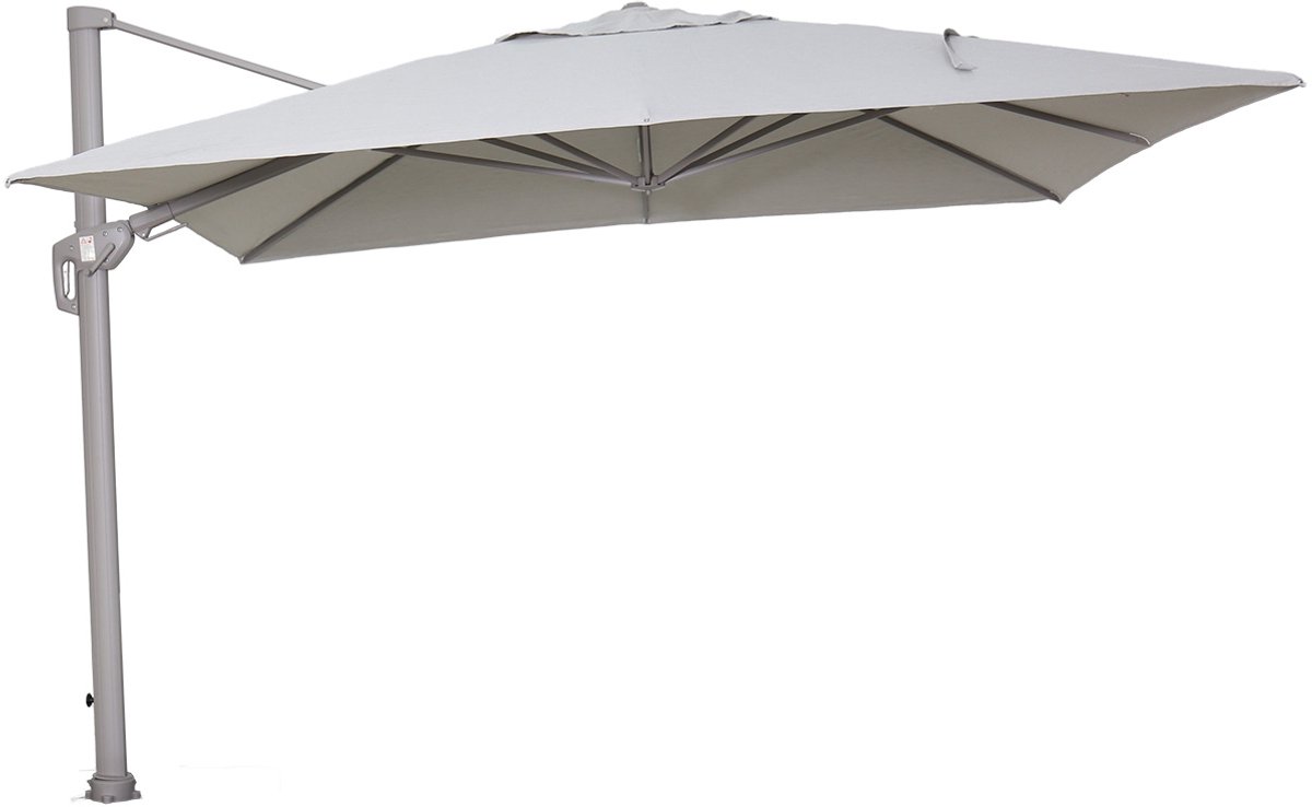 Garden Impressions Hawaii Big Pole II zweefparasol 350x350 cm - frame taupe - doek zand (8713002122800)