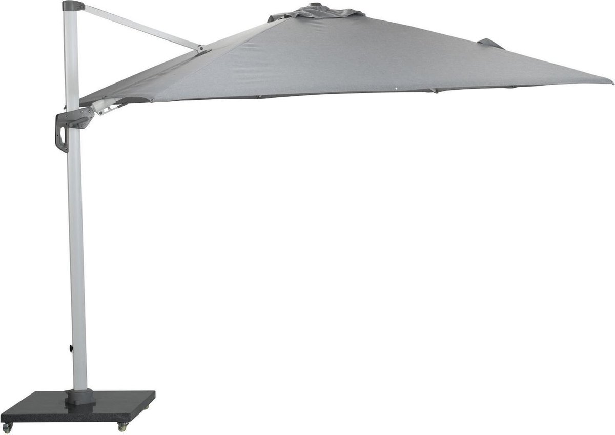 Garden Impressions Hawaii Deluxe zweefparasol - 300 x 300 - wit/ lichtgrijs (8713002116847)