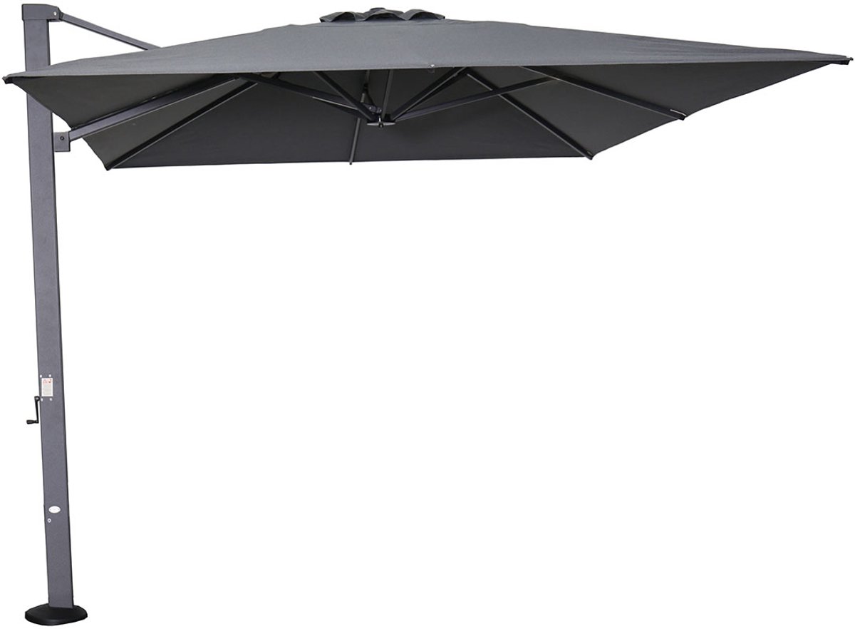 Garden Impressions Hawaii Emperor telescoop zweefparasol 300x400 antraciet (8713002123210)