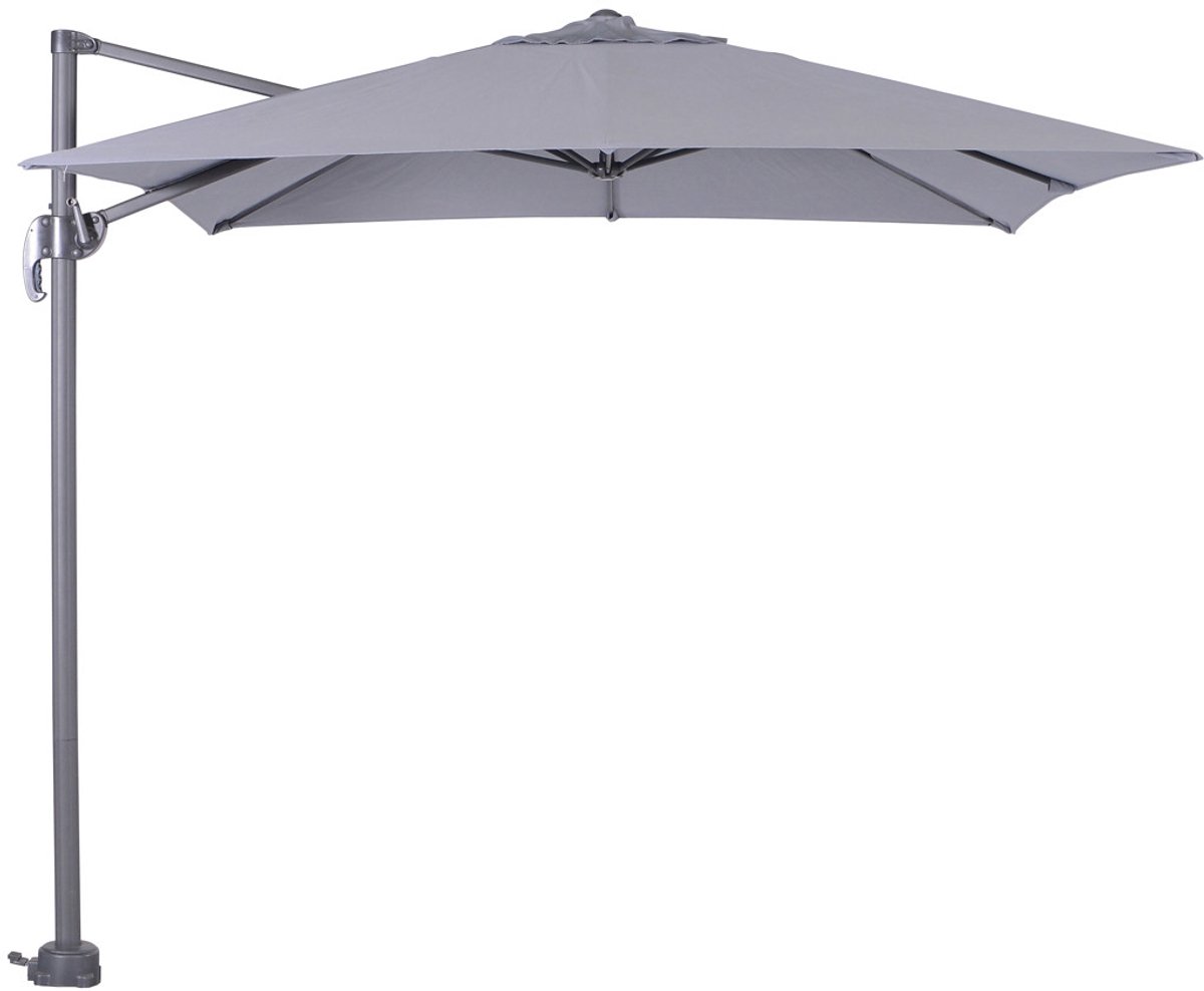 Garden Impressions Zweefparasol Hawaii S 250x250 - donker grijs - licht grijs (8713002504101)