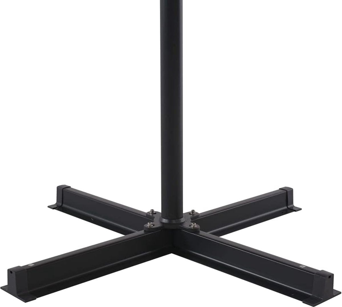 Gigantische XXL Zweefparasol 500 cm - Antraciet Design & UV-Bestendig - Robuust Aluminium Frame met Slinger (9501228951859)