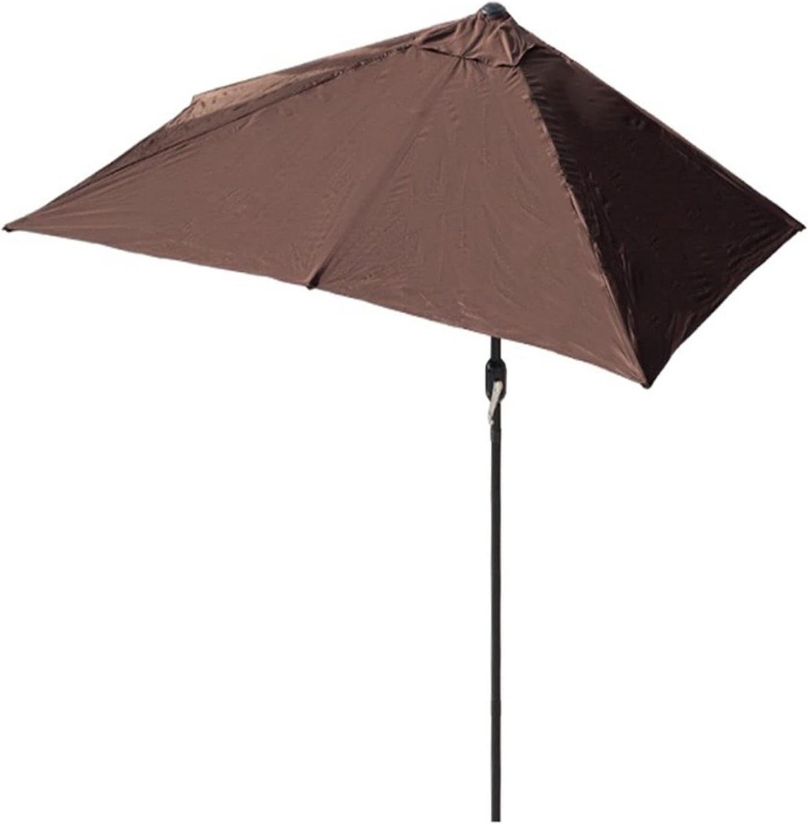 Halve Parasol - Wandparasol Balkonparasol - Ruimte Besparen - Stabiel Frame - 250cm Diameter - Wit (9101229198682)