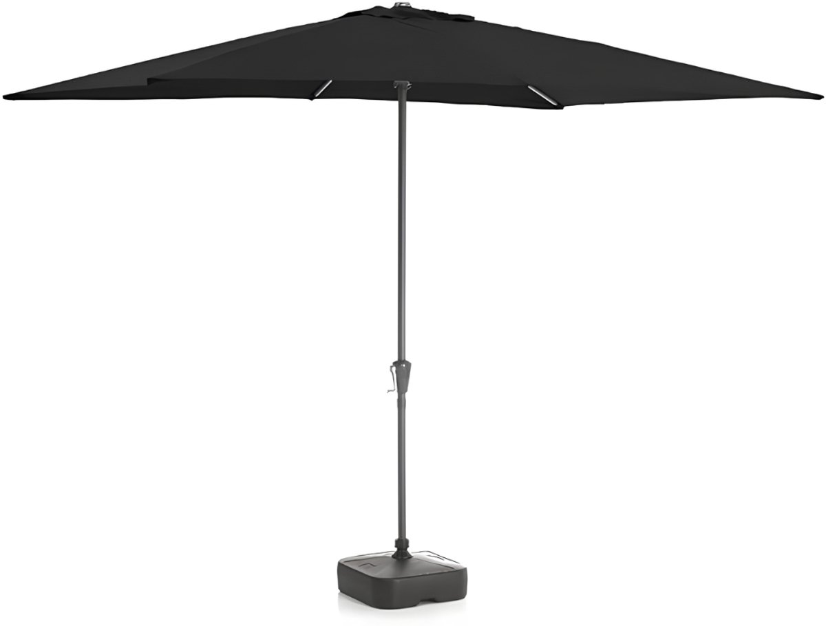 JCP® Parasol - Tuinparasol - Zweefparasol - Zwart - 300cm x 200cm x 255cm (6156312222235)