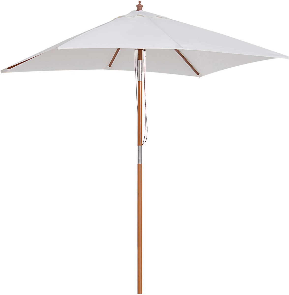 LUMÉ STORE Tuinparasol - Parasol - Zwengel - Zweefparasol - 2x1,5m - Polyester - Waterdicht - Veiligheidsvergrendeling - Crème (8721551942176)