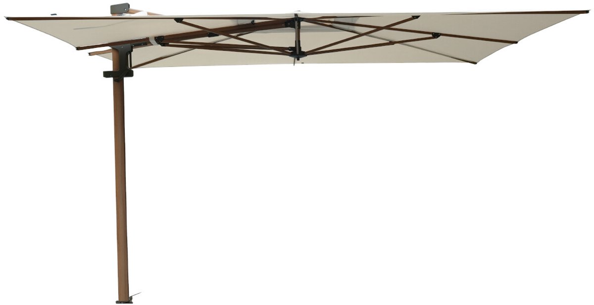 Madison Braga zweefparasol 355x300 cm - mellow champagne olefin - teakhoutlook frame (8713229394868)