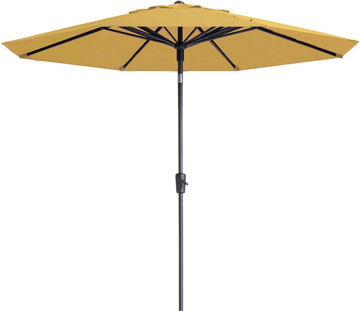Madison Paros 2 luxe stokparasol - 300 cm. - geel (8713229391034)
