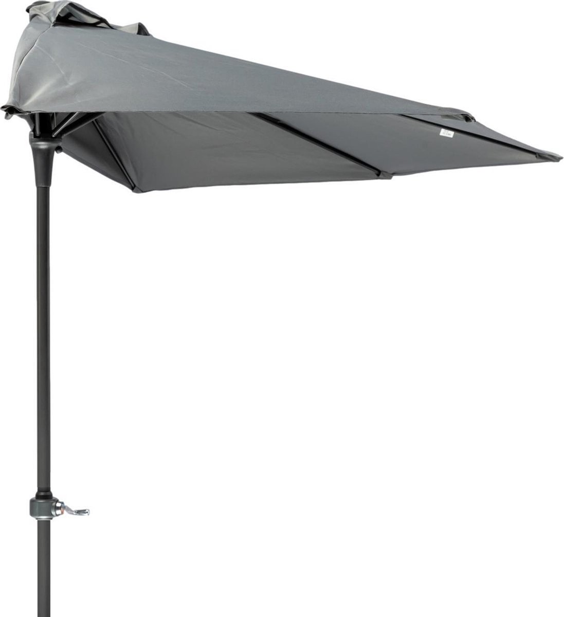 MaxxGarden Balkonparasol - Muurparasol - halfrond - Ø 250 cm - antraciet (5404022212055)