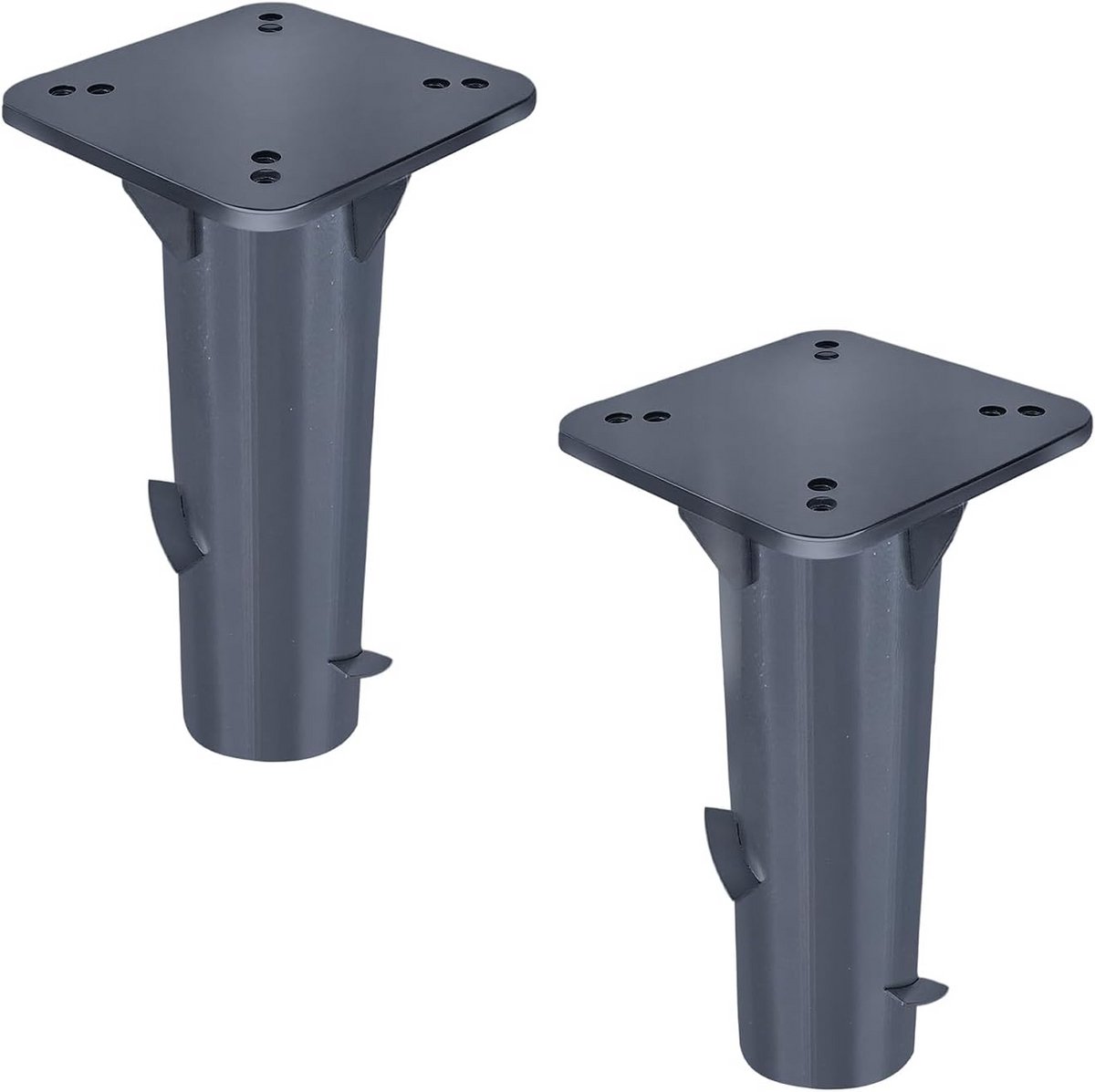 Metalen parasolstandaard met bodemhuls - Universele bodemplaat voor zweefparasols - Sterke en ruimtebesparende oplossing (9101136200188)