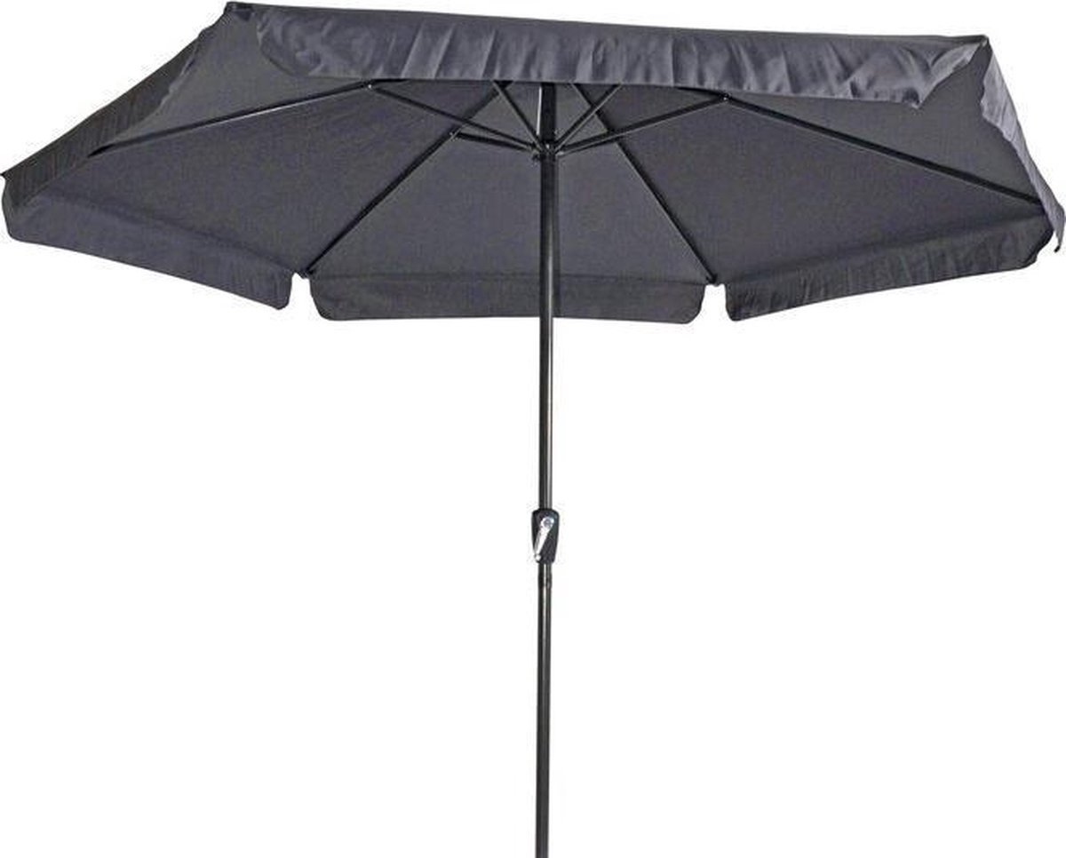 Outdoor Living Gemini Parasol - stokparasol - Ø300 cm - donkergrijs/antraciet (8714365530035)