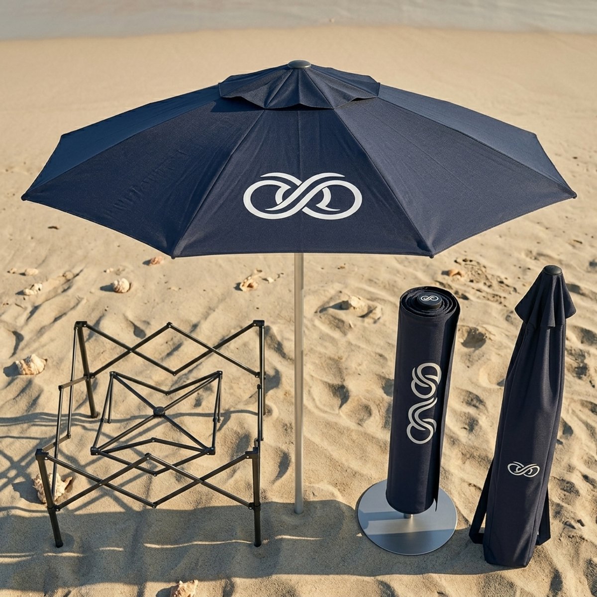 Parasol 300x300 cm zweefparasol vierkant - 300x300 cm - Medahomestore (9509956279177)