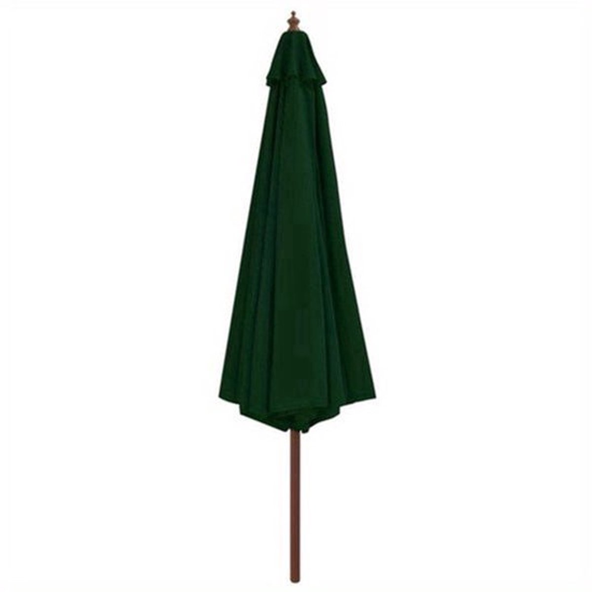 Parasol - Tuinparasol - Balkonparasol - Terrasparasol - Stokparasol - 350x240 cm - 100% Acryl Zonwering - Houten Paal & Stabiel IJzeren Frame - Groen Rechthoekig (9113763370660)