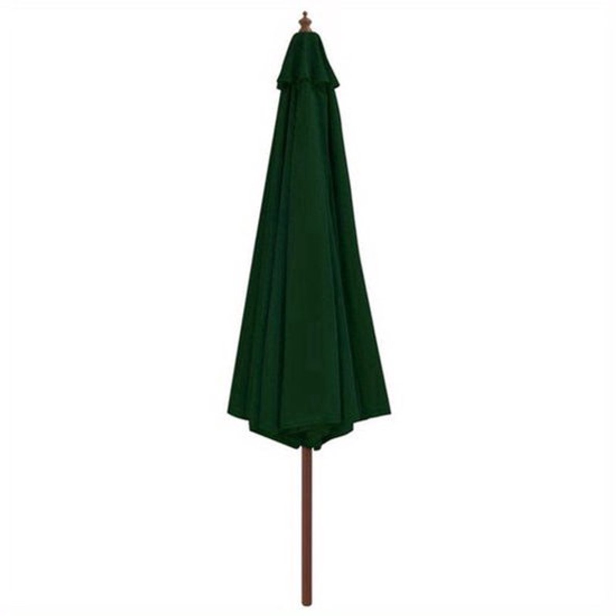 Parasol - Tuinparasol - Balkonparasol - Terrasparasol - Stokparasol - 350x240 cm - 100% Acryl Zonwering - Houten Paal & Stabiel IJzeren Frame - Groen Rechthoekig (9113764420425)
