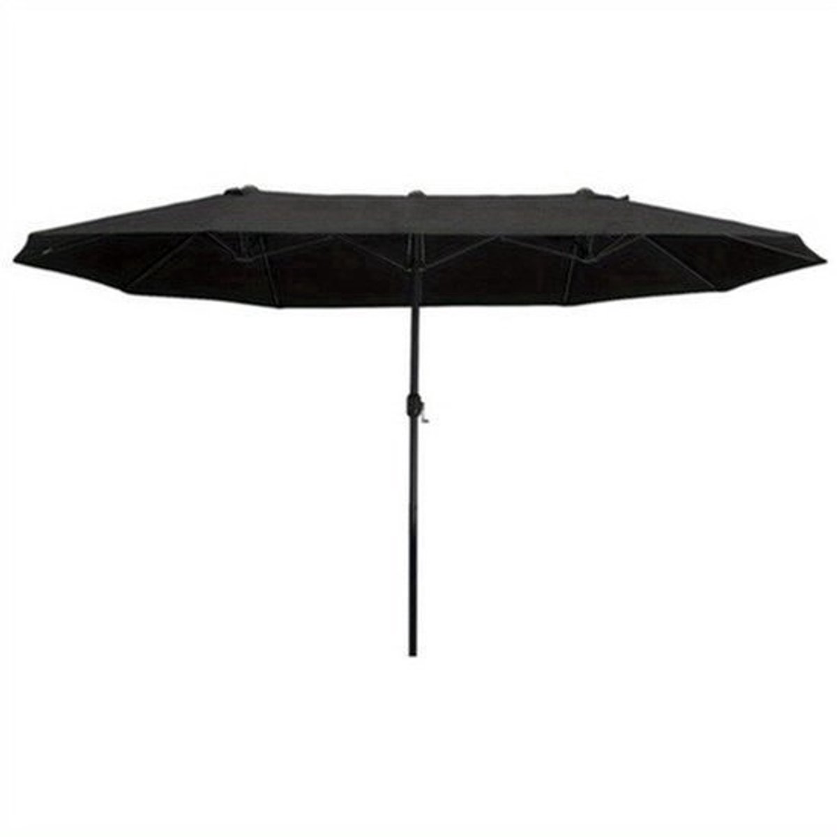 Parasol - Tuinparasol - Balkonparasol - Terrasparasol - Stokparasol - Ovaal 460x270x240 cm - Weerbestendig Stof - Stevige Handgreep (9113762135710)